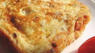 Рецепт Гренков в омлете с сыром