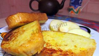 Рецепт Сладких гренков с яйцом и молоком