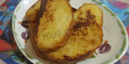 Шаг 12: сладких гренков с яйцом и молоком