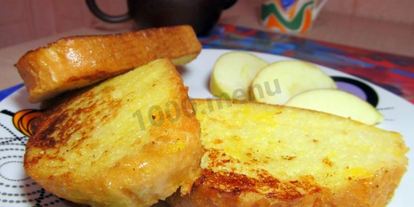 Шаг 13: сладких гренков с яйцом и молоком