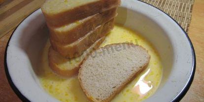 Шаг 6: сладких гренков с яйцом и молоком