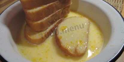 Шаг 7: сладких гренков с яйцом и молоком