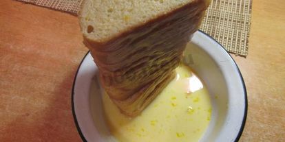 Шаг 8: сладких гренков с яйцом и молоком