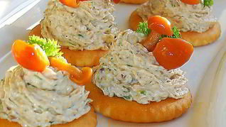 Рецепт Грибной закуски на крекерах