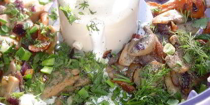 Шаг 4: грибной закуски на крекерах