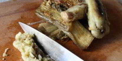 Шаг 2: баклажанной икры с яблоками