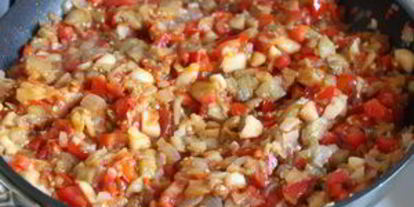 Шаг 5: баклажанной икры с яблоками