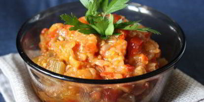 Шаг 7: баклажанной икры с яблоками