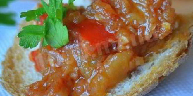 Рецепт икры из баклажанов с яблоками