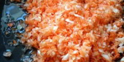 Шаг 1: икры из овощей