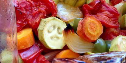 Шаг 2: кабачковой икры, запеченной в рукаве