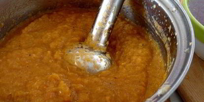 Шаг 4: кабачковой икры, запеченной в рукаве