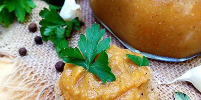 Шаг 7: кабачковой икры, запеченной в рукаве