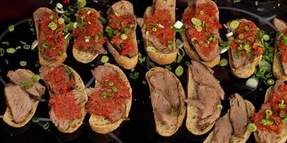 Шаг 5: четыре вида канапе