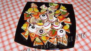 Рецепт Канапе Ассорти