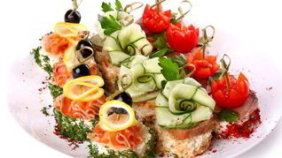 Рецепт Канапе мимоза