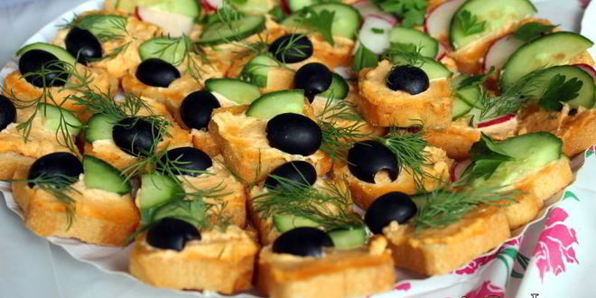 Рецепт канапе морская фантазия