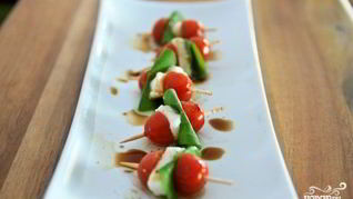 Рецепт Канапе на шпажках