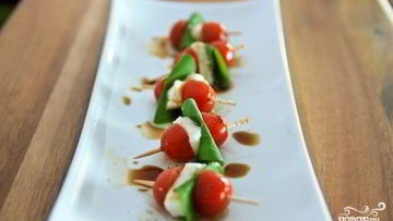 Рецепт Канапе на шпажках