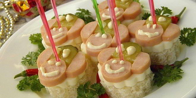 Рецепт Канапе Обезьянки на шпажках