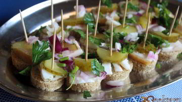 Рецепт Канапе Под водочку