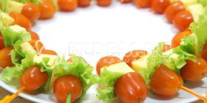 Шаг 3: канапе рождественский венок