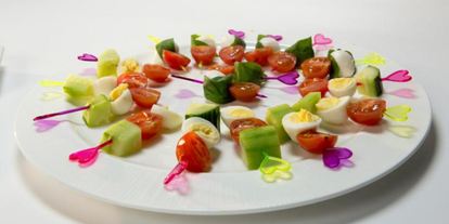 Шаг 2: канапе с базиликовым соусом