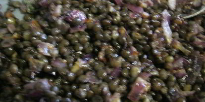 Шаг 7: канапе с черной чечевицей фуршетные