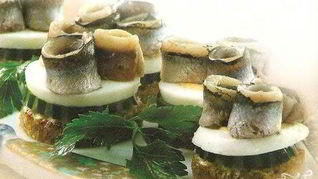 Рецепт Канапе с килькой