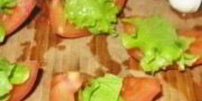 Шаг 1: канапе с раковыми шейками