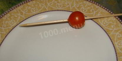 Шаг 1: канапе закуска из помидоров черри и сыра