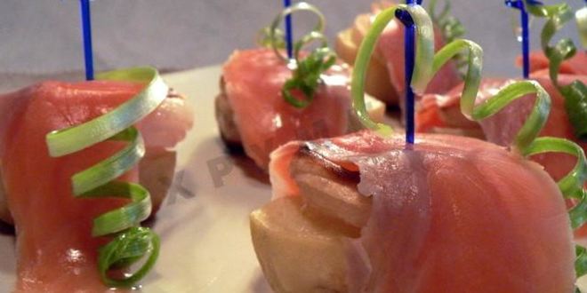 Рецепт картофельных канапе с рыбой