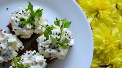 Рецепт Творожно-кальмарной паста для канапе