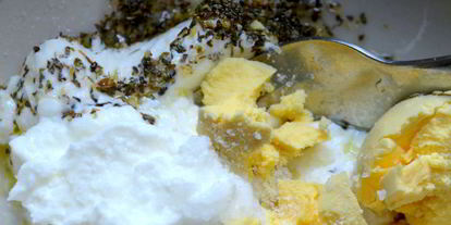 Шаг 2: творожно-кальмарной паста для канапе