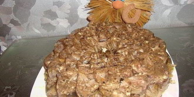 Рецепт холодца из дикого кабана