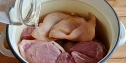 Шаг 1: холодца из свинины и говядины