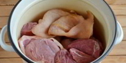 Шаг 2: холодца из свинины и говядины