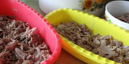 Шаг 4: холодца из свинины и индейки