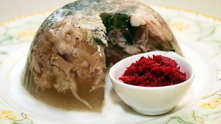 Рецепт Холодца из свиных ножек и курицы