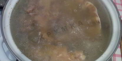 Шаг 1: студня холодец из свиной головы