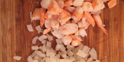 Шаг 3: коктейля из креветок с огурцом