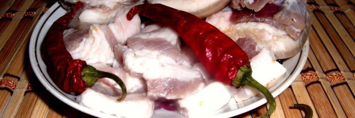 Рецепт Маринованного сала с чесноком