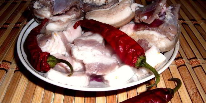 Рецепт маринованного сала с чесноком