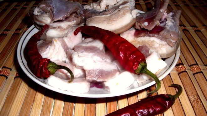 Рецепт Маринованного сала с чесноком