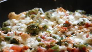 Рецепт Белкового омлета с брокколи и фасолью