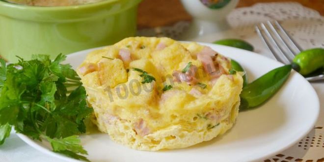 Рецепт Быстрого омлета в микроволновке