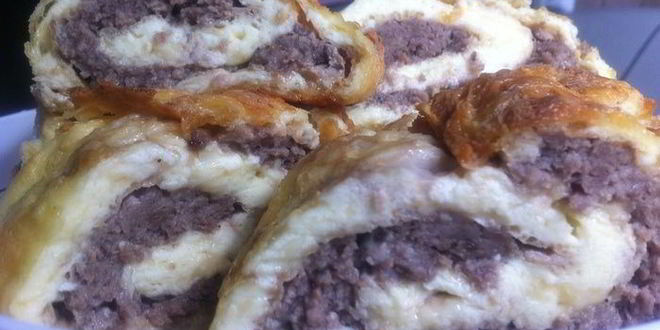 Рецепт фаршированного яичного рулета