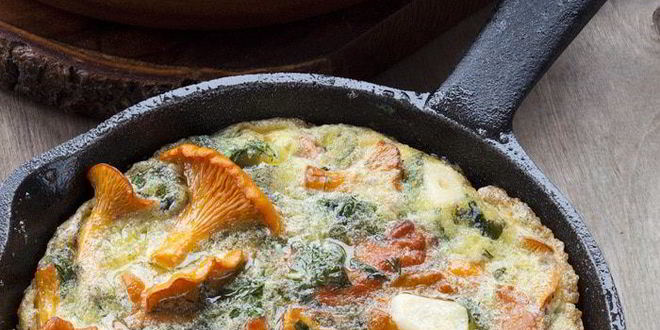 Рецепт фриттаты с лисичками