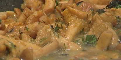 Шаг 7: фриттаты с лисичками