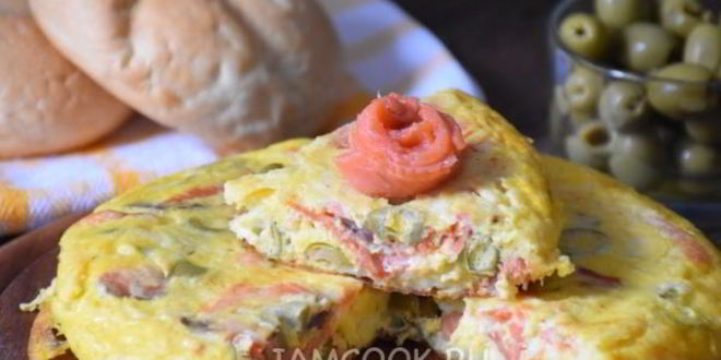 Рецепт Фриттаты с лососем и сыром